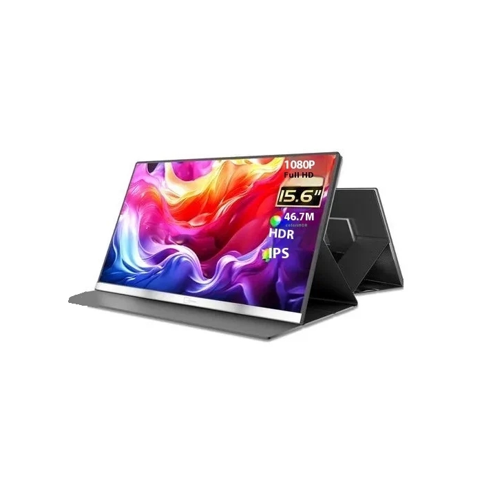 V2COM P4 15.6" Portable Monitor, FHD IPS USB-C Mini HDMI External Display